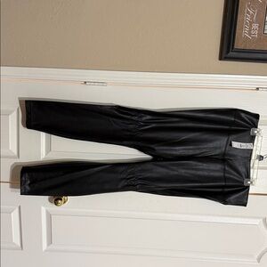 White House Black Market Black Vegan Leather Leggings